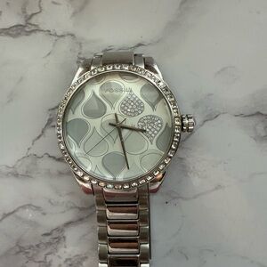 Fossil Silver Watch with Teardrop Design